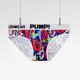 thumbnail image 1 of Bomba Personalidad Hombres Ropa Interior Estilo Graffiti Calzoncillos Para Hombre Moda Deportes Transpirable Breve U Convexo MP223, 1 of 4
