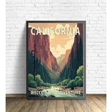 AVOI California Scenery C Poster Art Print, California Poster Wall art ...