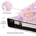 thumbnail image 3 of FORMRS 3 Ring Photo Album 4"x6" Self Adhesive Large Capacity PU Leather Cover, Purple Halloween, 3 of 8