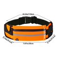 thumbnail image 2 of YIMWNYI Running Sports Waist Pack, Waterproof Shockproof Fitness Mobile Phone Bag for Outdoor Cycling, Morning Jogging with Water Bottle Storage, Reflective Design & Headphone Hole Included, 2 of 8