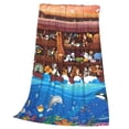 thumbnail image 3 of Bingfone Animals On Noah'S Ark2 Print Flannel Fleece Blanket Throw Blanket For Bed,Sofa,Couch,Travel,Camping(40"X30"), 3 of 9