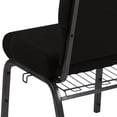 thumbnail image 6 of Advantage 20.5 in. Black Molded Foam Church Chair with Book Rack, 6 of 6