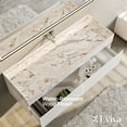 thumbnail image 3 of EVIVA Fritti 48 Inch White Wall Mount Bathroom Vanity with Marble Basin, 3 of 7
