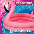 thumbnail image 2 of Splash Buddies Inflatable Flamingo Kids Pool, 2 of 5