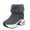 Gray, variant on Women's Casual Winter Platform Boots, Grey, Round Toe, Snow Boot, Zip Closure, Fabric,Winter, Casual,Comfy Cool Free Slip-ins Ankle Boot Black Women Sandal