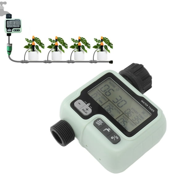Programmable Water Timer, Automatic Watering Sprinkler Timer Multifunction 3V for Outdoor for Garden
