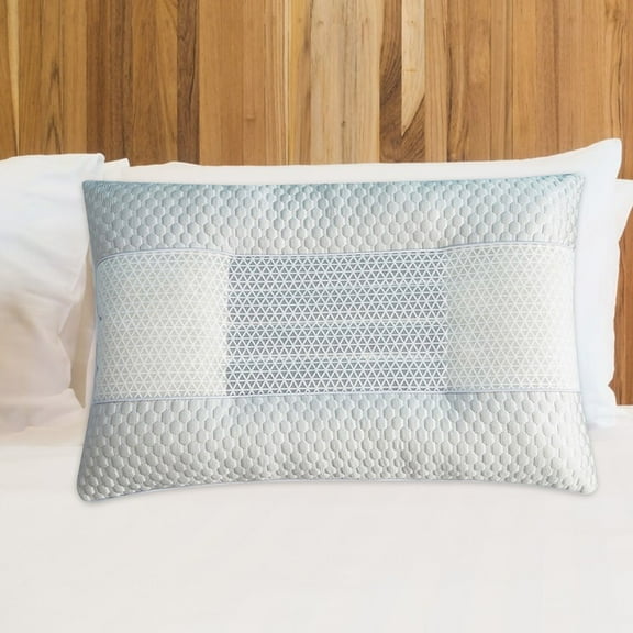 Gnmfd Summer Cool Cassia Pillow 19"x29" Ice Silk Cooling Neck Pillow Ergonomic Cervical Support for Sleeping Home Office Travel Relaxation Gift for Adults Custom Blanket Pillow