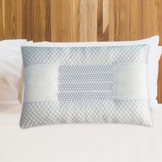 TUITOONM Cooling Pillow Cool Ice Silk Water Vertical Knitted Pillow Cervical Vertebra Protection Whole Head Sleep Aid Single Household Pillow Core