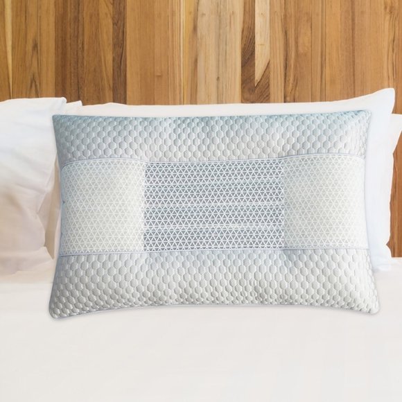 TUITOONM Cooling Pillow Cool Ice Silk Water Vertical Knitted Pillow Cervical Vertebra Protection Whole Head Sleep Aid Single Household Pillow Core