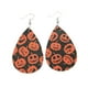 thumbnail image 4 of Pendientes colgantes de cuero para mujer y niña, de Halloween, con diseño de gota de cuero re, 4 of 7