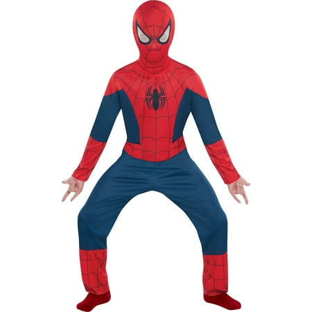Classic Spider-Man Costume for Boys, Size Small, Includes a Jumpsuit and Mask