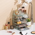 thumbnail image 6 of Sorbus Cosmetic Makeup Organizer and Jewelry Storage Case Display - Spacious Design - Great for Bathroom, Dresser, Vanity and Countertop - 4 Large, 2 Small Drawers, Teal Thrill, 6 of 7