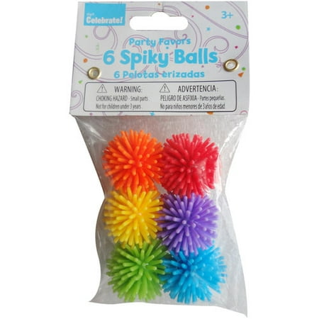 Let's Celebrate Spiky Balls Party Favors, 6pk