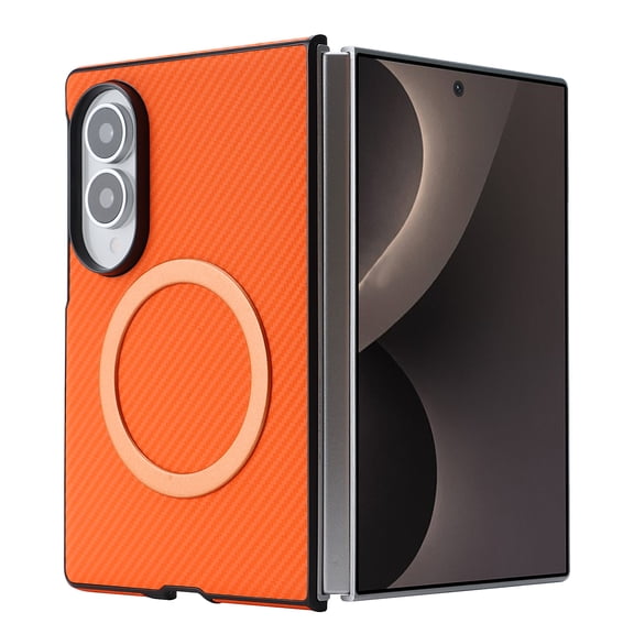 Mynvo for Samsung Galaxy Z Fold 8 Case, Slim Fit Back Cover Anti-Scratch Shockproof Protective Support Wireless Charging Military Grade Drop Protection Non-Slip for Galaxy Z Fold 8, Orange
