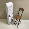 thumbnail image 4 of NZFYTRT Dining chairs,Folding Bar Stools, 24-inch Kitchen Counter Height Stools with Backrest, Portable Bar Chairs for Home Kitchen Island Breakfast, No Assembly, 4 of 9