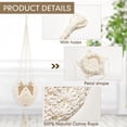 thumbnail image 5 of Jute Crochet Long Plant Hanger for 3 Inch to 12 Inch Pots, Macrame Plant Holder Rope with S Shaped Hooks for Halloween Home Decor(White), 5 of 13