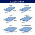 thumbnail image 2 of Subrtex Wave Pattern Gel Memory Foam Mattress Topper（3", Full）, 2 of 6