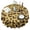 Yellow And Brown, variant on Zebra and Leopard Print Pattern Round Tablecloth 60"x60",Wrinkle Wipeable Table Cloth for Kitchen Dining Room Picnic Patio Party