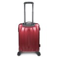 thumbnail image 3 of MiUSA 20" Hard Side Polycarbonate Luggage w/ 4x4 Spinner Wheels, Red, 3 of 9