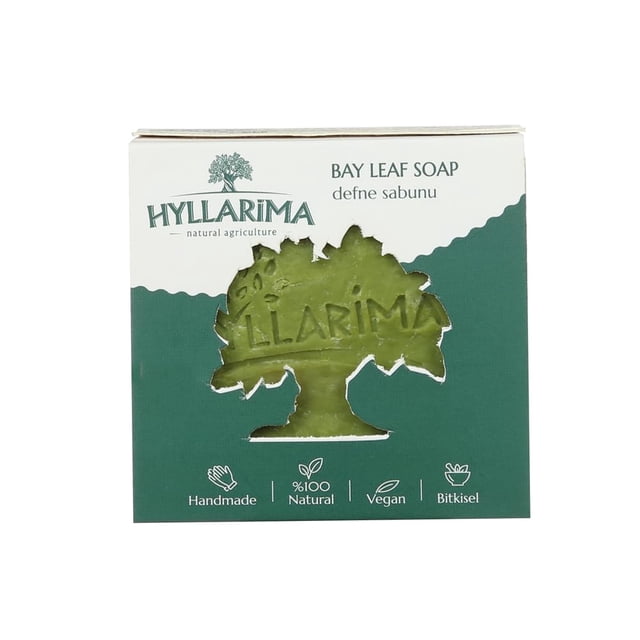 Jabón de Laurel Hyllarima | 125 g (4,4 onzas) | Hecho a mano y natural | Barra de jabón premium con aceite de laurel