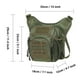 thumbnail image 2 of Bolso bandolera de hombro de lona vintage para hombre KAUKKO FH03-3-VERDE, 2 of 5