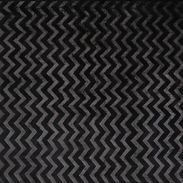 Ahgly Company Machine Washable Indoor Square Industrial Modern Black Eel Black Area Rugs, 4' Square
