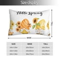 thumbnail image 2 of Sikiie Hello Spring Sunflower Gnomes Pillow Covers, Throw Pillow Case Cushion Covers,Cushion for Bedroom,Couch,Home-14"x20", 2 of 6