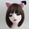 thumbnail image 4 of Diadema con orejas de gatito de dibujos animados para Halloween, diadema para fiesta de graduación, bonita tarjeta para el pelo, 4 of 5