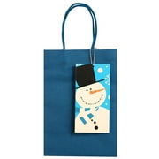 Holiday Time Christmas Small Gift Bag, Blue Snowman
