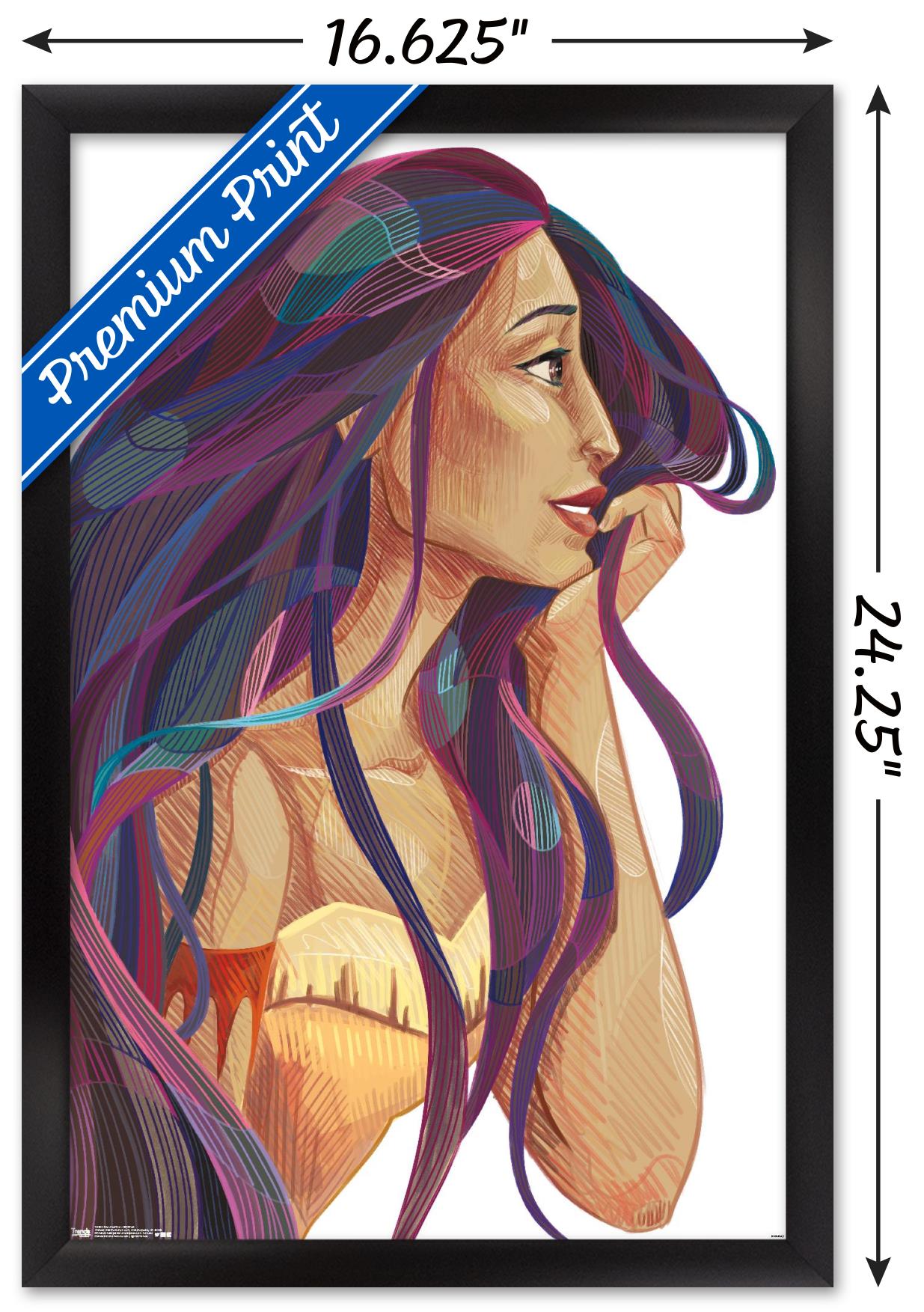 Disney Pocahontas - Stylized Wall Poster, 14.725" x 22.375" Framed