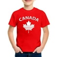 thumbnail image 3 of WhouRiu Big Boys' Tshirts Letter Prints Canada Day Short Sleeve T Shirt Children Casual Basic Shirts Red,Sizes 10-11, 3 of 3