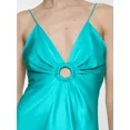 thumbnail image 6 of Women High Waist Ring Hollow Out Sling Dress Blue V-neck Sleeveless Party Backless Slim Maxi Robes 2024lady Elegant Formal Wear, 6 of 6