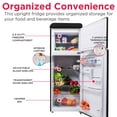 thumbnail image 4 of Frigidaire 7.5 Cu. ft. Top Freezer Refrigerator, Black, Rounded Corners - Retro, EFR756, 4 of 11