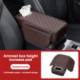 thumbnail image 3 of Cajas de pañuelos tipo reposabrazos para automóvil Almohadilla para reposabrazos Cubierta protectora de consola central con bolsillo de almacenamiento lateral Accesorios interiores para automóvil, 3 of 5