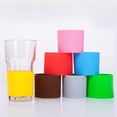 thumbnail image 5 of 5 fundas protectoras de silicona para tazas de vidrio, antideslizantes y resistentes al calor (color aleatorio)., 5 of 5