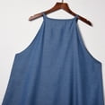 thumbnail image 5 of YanHoo Women's Maxi Dresses Sleeveless Halter Neck Denim Dress Loose Casual Long Dress, 5 of 8