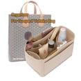 thumbnail image 2 of Para Goyad Voltaire Bolso de mano Bolso de fieltro Organizador Forro de bolso con funda para iPad Bolsa de maquillaje para mujer Bolsas interiores, 2 of 5