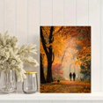 thumbnail image 2 of Autumn Park Walk Couple Canvas Print, Wall Decor for Living Room Bedroom Office Home Cozy Ambiance, 2 of 8