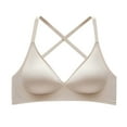 thumbnail image 1 of Clearance Sale 2025 Bra Women's Comfortable Strapless Spring/Summer New Deep V Gathering Clearance Back Bra, 1 of 7