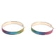 thumbnail image 5 of Pendientes de cristal de moda aleación de metal pendientes de bucle degradado colgante para mujer 12371, 5 of 10