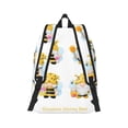 thumbnail image 2 of Bixox Gnomes Honey Bee Printing Canvas Backpack Lightweight Casual Travel Backpack School Backpack Fits 15.6 Inch Notebook, 2 of 5