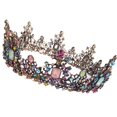 thumbnail image 1 of Coronas y tiaras barrocas de reina real para mujer, diadema nupcial con diamantes de imitación de cristal, joyería de moda, accesorios para el cabello vintage para mujer (estilo 01), 1 of 5