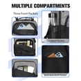 thumbnail image 7 of WOLT Grey Skateboard Backpack, 15.6 Inch Laptop Backpack for Men Women, Sports Backpack with Ball Holder for Longboard, 7 of 7