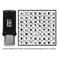 thumbnail image 1 of Printtoo Personalized&nbsp;Home Appliances Theme Icons&nbsp;Round Rubber Stamp Self Inking Stamper 12 mm-Blue, 1 of 7