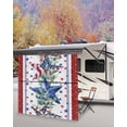 thumbnail image 5 of 4th of July RV Awning Sun Shade Screen 9'X7' Star USA Flag Mesh Sunscreen Eucalyptus Leaves Red Blue Awning Shade Screen with Zipper UV Blocker Completed Kits Outdoor Canopy for RV Motorhome Camper, 5 of 7