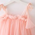thumbnail image 4 of Girls Dress Baby Sleeveless Solid Princess Dance Party Strap Dress Girls' Dresses Pink 5-6 Years, 4 of 4