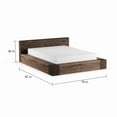 thumbnail image 3 of Furniture of America  Shaylen II Rustic Natural Wood 2-drawer Storage Bed California King, 3 of 5
