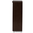 thumbnail image 5 of Bowery Hill Contemporary 2 Door Wooden 15 Pairs Shoe Cabinet in Dark Brown, 5 of 5