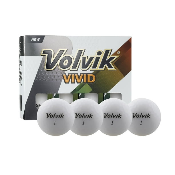Volvik Vivid Golf Balls, 4 Pack