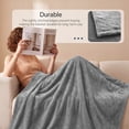 thumbnail image 3 of SoComfy by Bedelite Fleece Grey Twin Blankets for Bed, Luxury Plush Cozy Fuzzy Blanket, Super Soft Warm Lightweight Throw Blanket All Seasons Suitable, 3 of 8